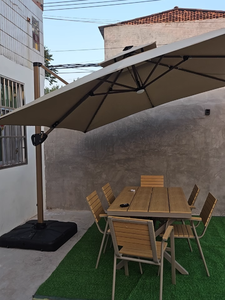 Sombrilla de Patio Cantilever para Jardín Exterior <span class=keywords><strong>Beautyhouse</strong></span> Roma, Parasol de Aluminio con Luces Solares 3x3M para Patio o Parque - Product Image 5