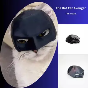 Mode 3D imprimé chauve-souris pour animaux de compagnie drôle écologique PVC Halloween Costumes motif solide créatif toutes les saisons mode masque facial pour animaux de compagnie - Product Image 4