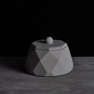 Caja de almacenamiento de cemento de estilo nórdico Simple moderna, luz creativa, decoración de lujo para el hogar para oficina/sala de estar, organizador de escritorio - Product Image 2