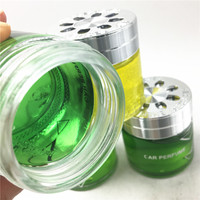 Vente en gros d'usine Bouteille en verre Gel désodorisant pour chambre de voiture Déodorant pour air frais