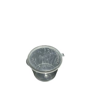 Tarros de plástico desechables biodegradables sin BPA de 1-5 oz con tapas - Vasos transparentes para salsas, miel, mermelada, mantequilla y aderezos para uso doméstico - Product Image 3