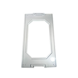 Clear Acrylic Floating Shelf <b>Wall</b> Mounted Modern Decorative <b>Display</b> Rack Glossy Finish Pre-Assembled Horizontal Orientation Heat - Product Image 1