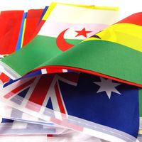 Drapeaux en polyester imperméables écologiques personnalisés du Qatar pour la décoration des clubs