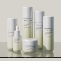 Flacon cosmétique Taolin Pack transparent givré brun/blanc 150 ml, spray fixateur de maquillage, en PETG, utilisé pour l'application du maquillage