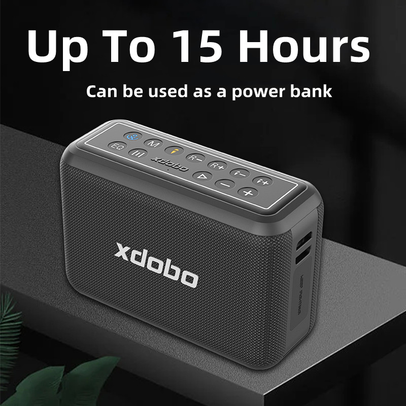 XDOBO X8 PRO ミニ無線Bluetoothスピーカー・120W出力・IPX5防水