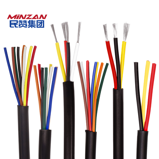 2/3/4/5/6/7/8 Core AWM2464 Unshielded Sensor Wires 2464 18awg 20awg 22awg 24awg 26awg 28awg Cables Multic Core Cable
