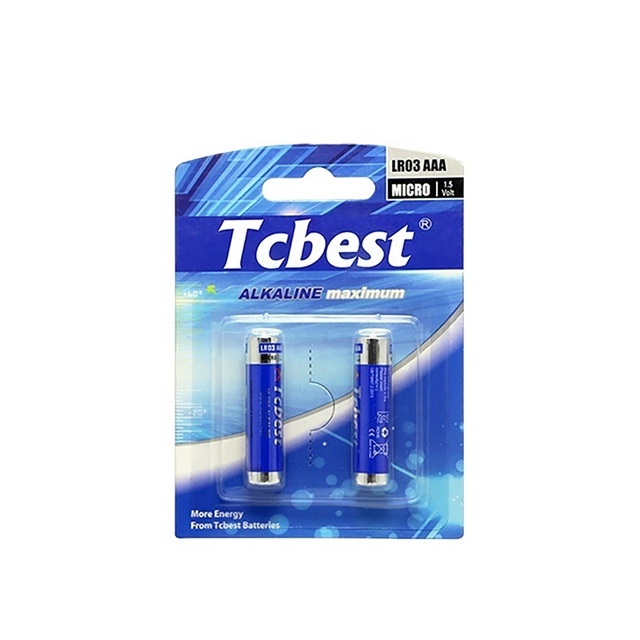 Tcbest/OEM Factory Price Super Alkaline Battery Alu Foil 1.5V LR03 LR06 for Toys Power Tools