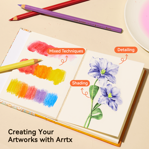 <span class=keywords><strong>Arrtx</strong></span> Set de crayons de couleur solubles dans l'eau ACP-003-3872 72 couleurs avec brosse en nylon - Product Image 5