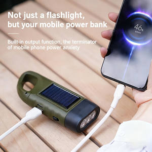 Mini <span class=keywords><strong>lampe</strong></span> torche LED étanche, <span class=keywords><strong>dynamo</strong></span> à manivelle d'urgence, <span class=keywords><strong>lampe</strong></span> solaire pour le camping en plein air, la randonnée, <span class=keywords><strong>lampe</strong></span> rechargeable IP65 - Product Image 5