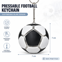 Porte-clés LED lumineux en plastique, motif football, fournisseur de la province du Zhejiang, pour événements, à partir de 14 ans, drapeau national personnalisé