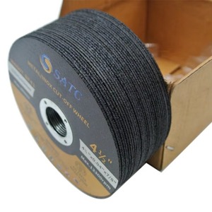 500 Discos de Corte de <span class=keywords><strong>Acero</strong></span> Inoxidable de la Marca SATC, 4-1/2"x0.04"x7/8", Disco Abrasivo T41 para Cortar Rieles - Product Image 4