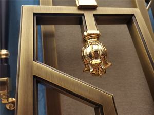 ราวบันไดในร่ม C004คาโรลาหรูหราทันสมัยราวจับทองเหลืองราวบันได<span class=keywords><strong>ทอง</strong></span>เหลือง<span class=keywords><strong>ทอง</strong></span>สัมฤทธิ์ - Product Image 5