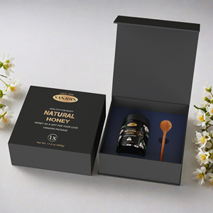 Sang Trọng Mật Ong Lưu Trữ Jar Kit Set 150Ml 180Ml 200Ml 250Ml 500Ml Thực Phẩm Lọ Thủy Tinh Cho Manuka Mật Ong Với Tùy Chỉnh Bao Bì Hộp - Product Image 3