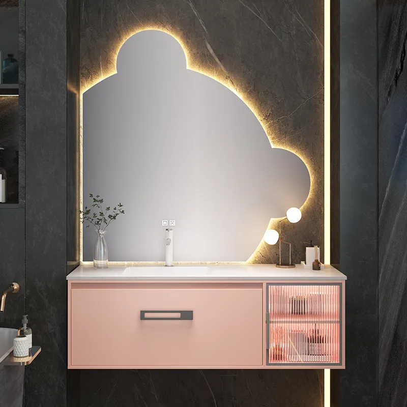 2022 nuevos productos puede ser personalizado del gabinete del cuarto de baño con lavabo/del gabinete del cuarto de baño con lavabo