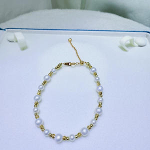 Zhuji Natural <b>Freshwater</b> <b>Pearl</b> <b>Bracelet</b> Versatile Sparkling 4-6mm Almost Flawless <b>Freshwater</b> <b>Pearl</b> Fashion Layered Necklaces - Product Image 2