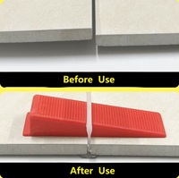 Base de nivellement de carreaux en plastique PP pour espaces de 1 mm, 2 mm, 3 mm pour carreaux de céramique et de porcelaine pour salle de bain et cuisine
