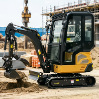 Mini-excavatrice compacte sur chenilles de 2430 kg |   Moteur Kubota Diesel pour Micro-Pelle, Certifié EPA CE, Source Usine