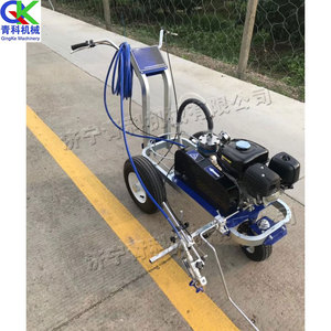 Machine de marquage routier à double roue en plastique, machine de marquage routier, machine de <span class=keywords><strong>peinture</strong></span> par pulvérisation, machine de marquage de lignes de <span class=keywords><strong>peinture</strong></span> 6hp - Product Image 3