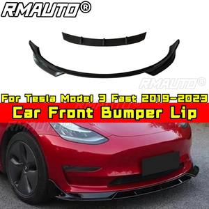 <b>For</b> Tesla Model 3 Fast <b>Car</b> Front Bumper Lip Splitter <b>Diffuser</b> Spoiler <b>For</b> Tesla Model 3 Fast 2019-2023 Bumper Guard Body Kit - Product Image 2