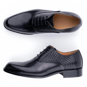 Zapatos Oxford de Vestir Formales de Alta Gama, Estilo Británico, de Cuero Genuino con Cordones, para Hombre, con Punta en Pico, Hechos a Mano, Antideslizantes - Product Image 4