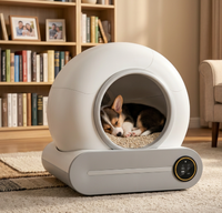 Kotak Pasir Kucing Pintar Penghilang Bau 99,8% dengan Kontrol Aplikasi WiFi Kapasitas 9L untuk Kucing 1-8kg