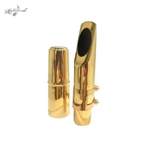 Wholesale Tenor Saxophone Mouthpiece with Cap & Ligatures Brass Metal Sax Mouthpiece 5C/6C/7C/8C for Professionals and Beginners