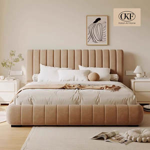 Juego de Cama King-Size OKF Luxury <span class=keywords><strong>2026</strong></span> con Marco Rosa Moderno y Suave, Diseño Minimalista y Espacio de Almacenamiento para Dormitorio, Camas Económicas - Product Image 2