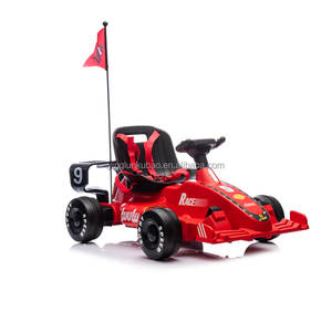 Voiture de course électrique pour enfants, style Formule 1, batterie 12V, aileron aérodynamique, pare-chocs de protection, durable et sûre pour l'extérieur - Product Image 4