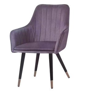 <span class=keywords><strong>Chaise</strong></span> de salle à manger ergonomique en <span class=keywords><strong>velours</strong></span> <span class=keywords><strong>rose</strong></span> moderne, hauteur réglable, accoudoirs confortables, pieds en métal, panneau MDF pour meubles de maison, hôtel - Product Image 1