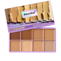 Palette de maquillage crémeuse mate à haute couvrance, fond de teint vegan