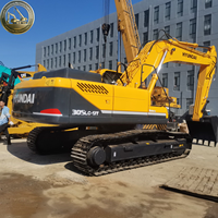 Excavatrice compacte et robuste d'occasion Hyundai 305LC-9T 305LC-9S 305, pelle sur chenilles de 30,5T pour la rénovation et la construction résidentielle