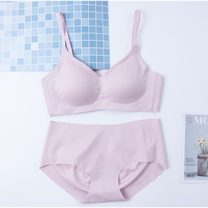 Confortevole senza soluzione di continuità delle donne della biancheria intima set e del reggiseno spinge verso l'alto il reggiseno penty sexy delle donne adolescenti reggiseno imbottito set - Product Image 2