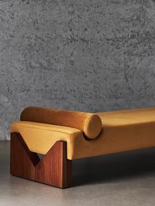 Современная высококачественная велюровая кушетка-скамья для гостиной и спальни в квартире - Product Image 3