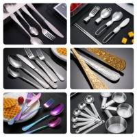 Ensemble de couverts classiques en acier inoxydable, vente en gros, cuillères de haute qualité pour thé glacé et sucre, compatibles lave-vaisselle, durables