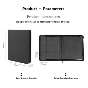 252 Binder ช่องเสียบการ์ดการซื้อขายแบบพรีเมี่ยมปกอัลบั้มยากหนัง PU ที่ใส่บัตรกีฬาสมุดแผ่น PP - Product Image 6