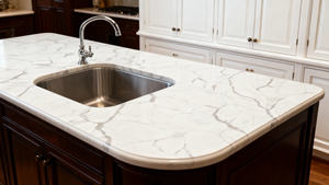 Free Sample 100% Vietnam Artificial Quartz Calacatta Laza Big Slab 20mm Modern Hotel Kitchen Table Top Bathroom Vanity - Product Image 5