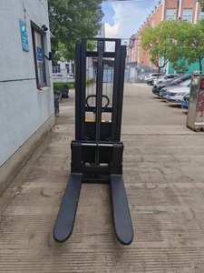 Personalizable 1,6 2 2,5 3 metros altura de elevación 1,5 toneladas Semi eléctrico mano móvil Material <span class=keywords><strong>Manual</strong></span> Motor apilador camión de alcance - Product Image 4