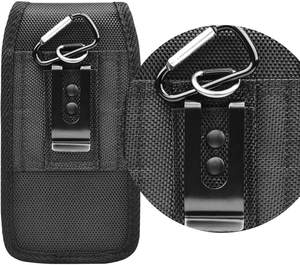 Riñonera para iPhone 16 PRO MAX Funda de Nailon con Clip para Cinturón y Ranura para Tarjeta de Crédito - Product Image 3