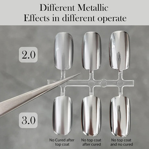 Gel de peinture argenté métallique haute brillance, gel UV super brillant effet miroir, gel liner pour ongles pour salon de manucure - Product Image 5