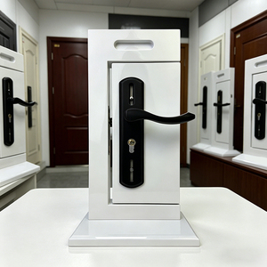 Expositor de Sobremesa Inteligente para Cerraduras de Puerta, Fabricado a Medida por Fábrica OEM ODM, Expositor de MDF para Cerraduras de Puerta para Tiendas de Ferretería - Product Image 4