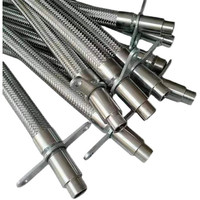 Tuyau métallique flexible haute pression pour extincteur automatique à surface lisse et résistant à la corrosion