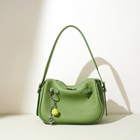 Sac à bandoulière en cuir de vachette de première qualité, design de niche, sac à coussin en cuir véritable, sac bandoulière décontracté mini, nouveau modèle tendance