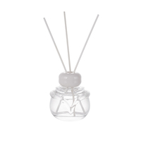 Diffuseur de parfum de luxe 120 ml avec bâtonnets, design transparent et taille personnalisable pour la maison, le bureau, la voiture et l'hôtel