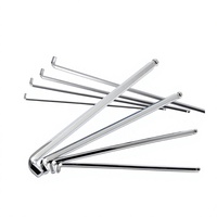 Kunci Allen Hex Tipe L Grosir DIY Metrik OEM/ODM Model Pendek Ujung Bola 1.5mm-10mm Baja Chrome Vanadium Berlapis Nikel