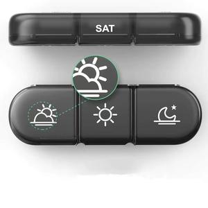 JUXINDA Nouvelle boîte à pilules 21 compartiments, boîte à médicaments pour 7 jours de la semaine, grande capacité, boîte de rangement portable, logo imprimable - Product Image 2