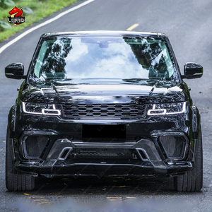 Kit de Carrocería Estilo A para <span class=keywords><strong>Range</strong></span> <span class=keywords><strong>Rover</strong></span> <span class=keywords><strong>Sport</strong></span> 2014 2015 2016 2017 2018 <span class=keywords><strong>2019</strong></span> con Parachoques Delantero, Parachoques Trasero y Cejas de Rueda - Product Image 2