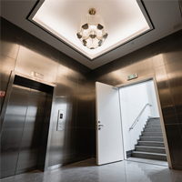 Portes coupe-feu en acier modernes certifiées USA pour hôtels et commerces, double porte extérieure en métal, résistance au feu 3 heures