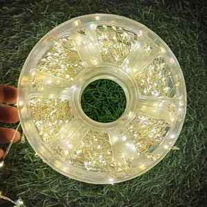 Luci a Filo Argentato <span class=keywords><strong>con</strong></span> 8 Modalità, Luci Decorative per Interni ed Esterni, Luci a Forma di Petardi per Natale, Compleanni, Festival, Feste in Casa - Product Image 1