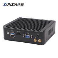 Mini PC Industrial Barebone Cloud Terminal con Celeron J4125/J1900/Atom E3845, 8GB RAM, Quad Core, 4 Puertos LAN, X86, HD/VGA