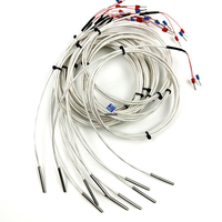 Sensor de Temperatura RTD Pt100/Pt1000 Personalizado de 3 Hilos, Diámetro 4x30mm, con Cable de PTFE, Fabricante